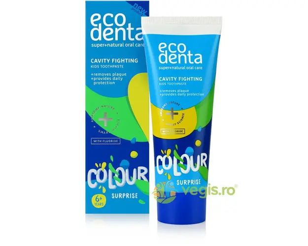 Pasta de Dinti Impotriva Cariilor pentru Copii 6+ Color Surprize 75ml