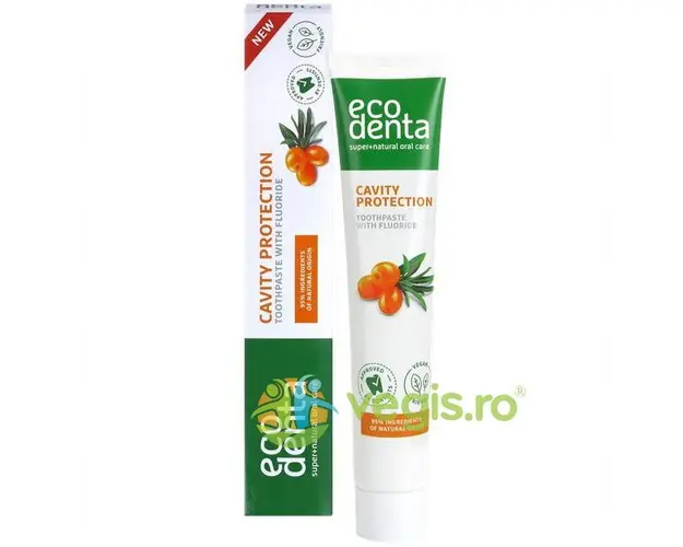 Pasta de Dinti Naturala pentru Protectia Cavitatii Orale cu Ulei de Catina 75ml