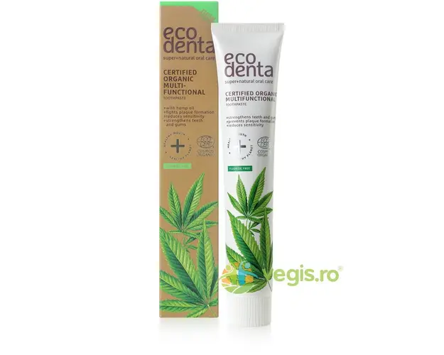 Pasta de Dinti Multifunctionala cu Ulei de Canepa Ecologica/Bio 75ml