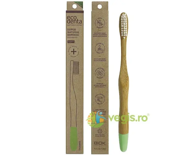 Periuta de Dinti din Bambus cu Par Soft 1buc