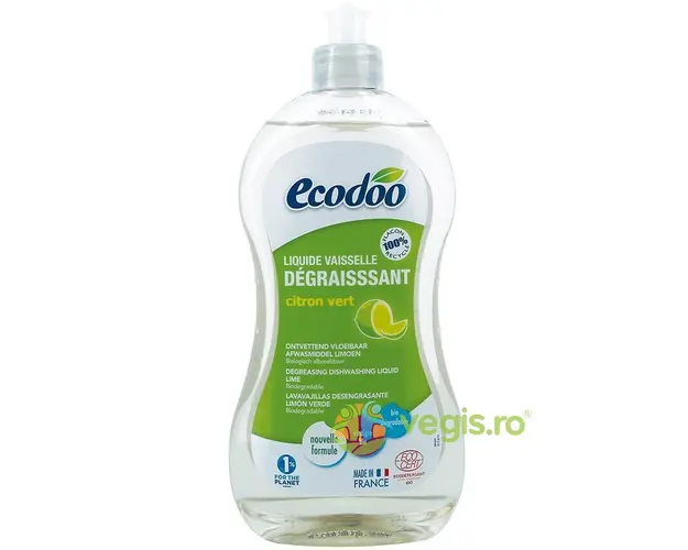 Detergent de Vase Ultradegresant cu Otet si Limeta Ecologic/Bio 500ml