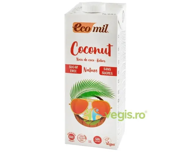 Lapte Vegetal (Bautura) de Cocos fara Zahar Ecologic/Bio 1L