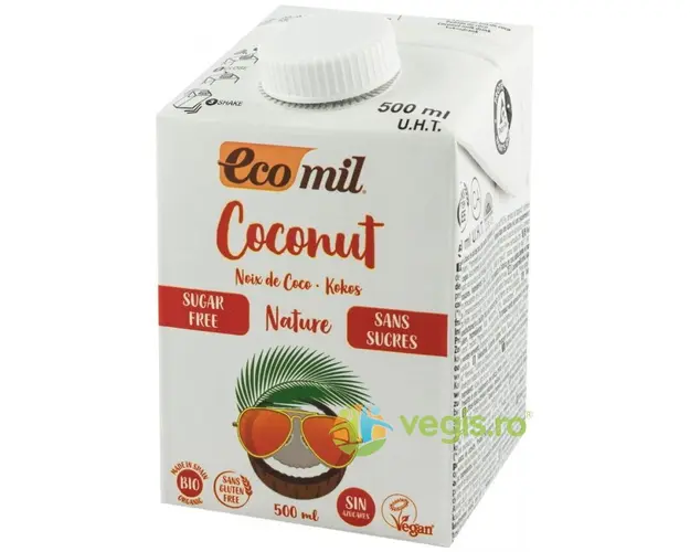 Bautura Vegetala (Lapte) de Cocos Natur fara Zahar Ecologic/Bio 500ml