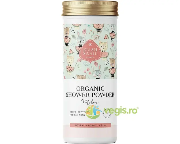 Gel de Dus Pudra pentru Copii cu Pepene Galben Bio 90g