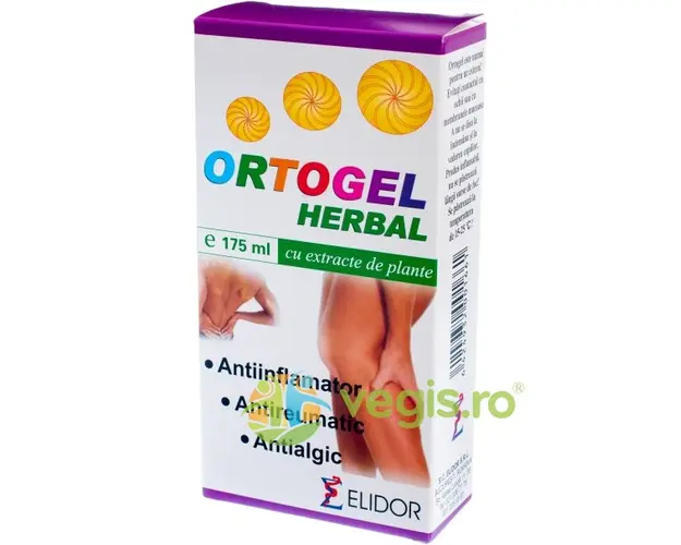 Gel Antireumatic cu Extracte din Plante Ortogel Herbal 175ml