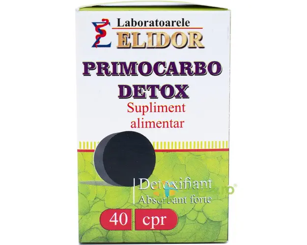 PrimoCarbo Detox (Carbune Medicinal + Extracte Vegetale) 40cpr