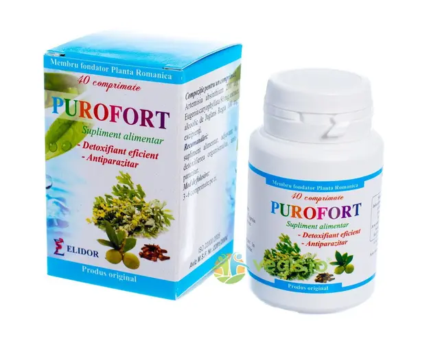 Purofort (Antiparazitar, Detoxifiant) 40cpr