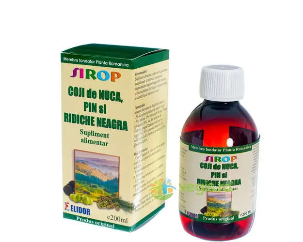 Sirop de Coji de Nuca, Pin si Ridiche Neagra 200ml