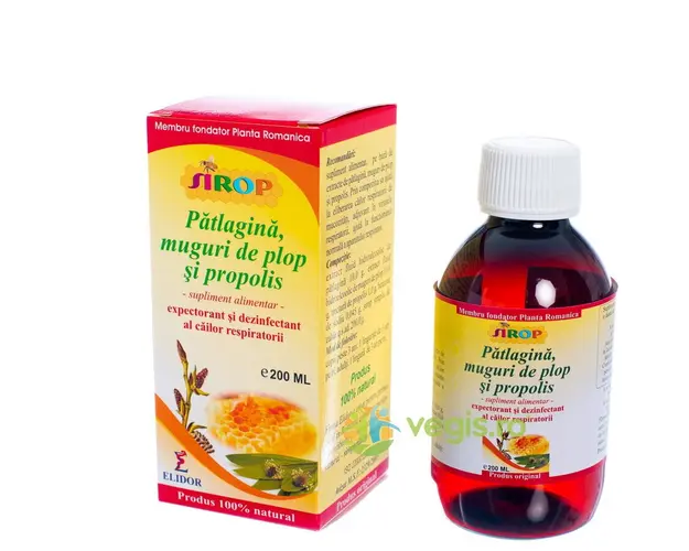 Sirop de Patlagina, Muguri de Plop si Propolis 200ml