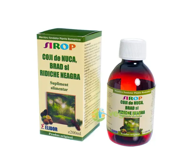 Sirop din Coji de Nuca, Brad si Ridiche Neagra 200ml