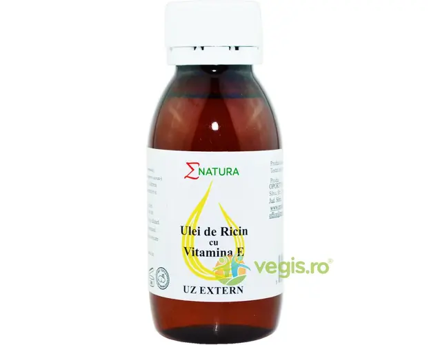 Ulei de Ricin cu Vitamina E pentru Regenerarea Parului si Unghiilor (Uz Extern) 100ml