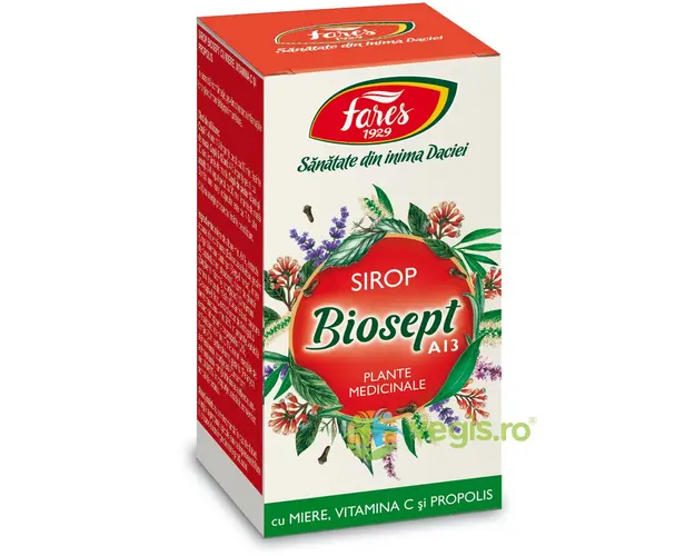 Biosept Sirop cu Miere, Vitamina C si Propolis (A13) 100ml