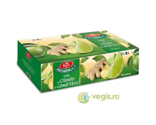 Ceai Aromfruct cu Ghimbir si Lamai Verzi 100dz