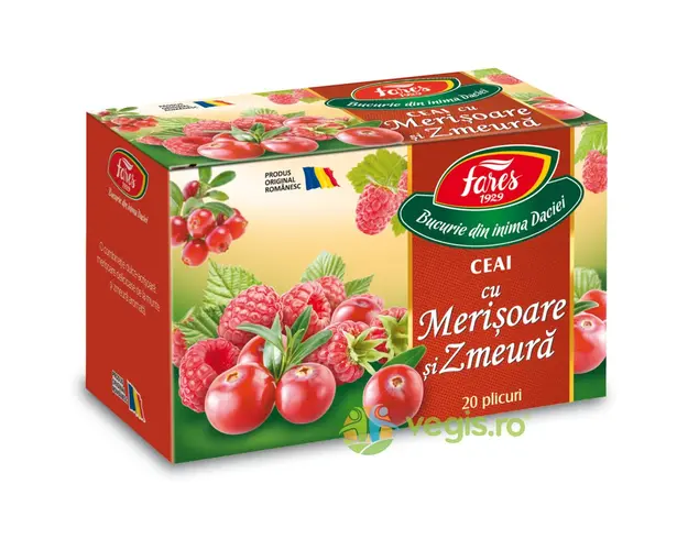 Ceai Aromfruct Merisoare Si Zmeura 20dz