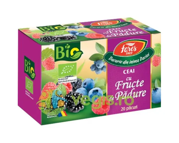 Ceai cu Fructe de Padure Ecologic/Bio 20dz