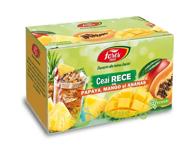 Ceai Rece cu Papaya, Mango si Ananas 12 plicuri