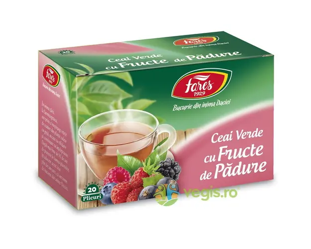 Ceai Verde cu Fructe de Padure 20 plicuri