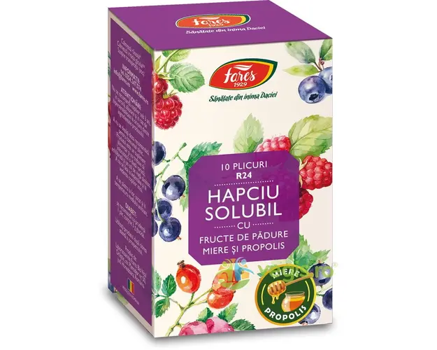 Hapciu Solubil cu Fructe de Padure 10 plicuri