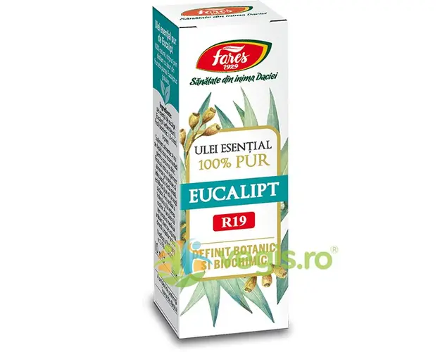 Ulei Esential Eucalipt 100% Pur (R19) Definit Botanic si Biochimic 10ml