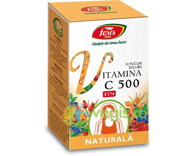 Vitamina C 500 Naturala Solubila F174 10dz