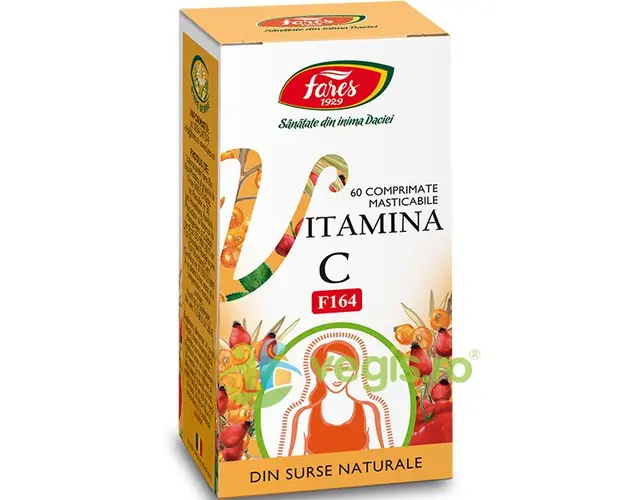 Vitamina C Naturala (F164) 60cpr masticabile