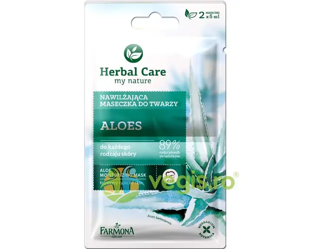 Herbal Care Masca Hidratanta Cu Aloe 2x5ml