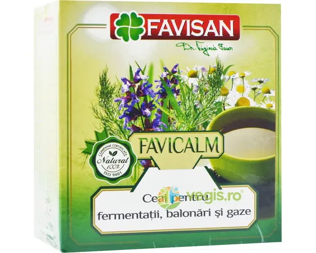Ceai pentru Fermentatii, Balonari si Gaze Favicalm 50g