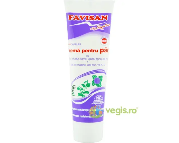 Crema pentru Par cu Brusture, Vitamina A si E FaviCapilar 100ml