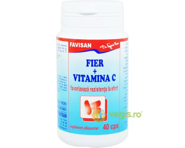 Fier + Vitamina C 40cps