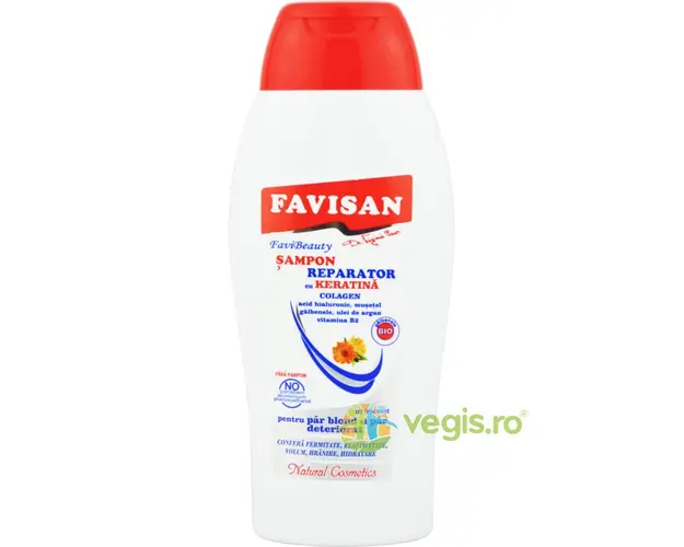 Sampon Reparator cu Keratina pentru Par Blond si Deteriorat FaviBeauty 250ml