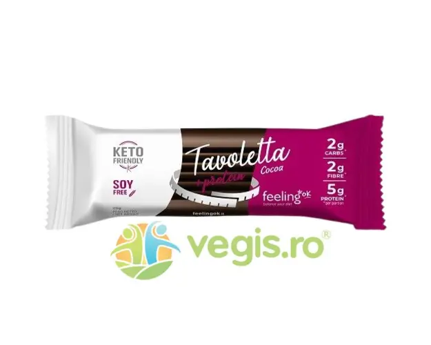 Baton Proteic de Ciocolata Low-Carb, fara Zahar Adaugat 20g
