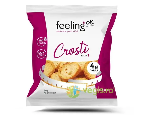 Crutoane (Crostino) Proteice, Low-Carb cu Masline 50g