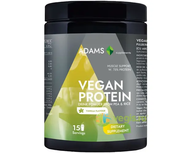 Proteina Vegana cu Aroma de Vanilie 454g