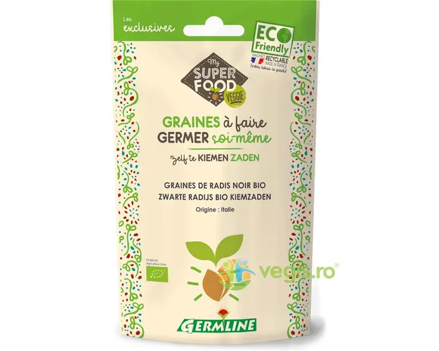 Seminte de Ridiche Neagra pentru Germinat Ecologic/Bio 150g