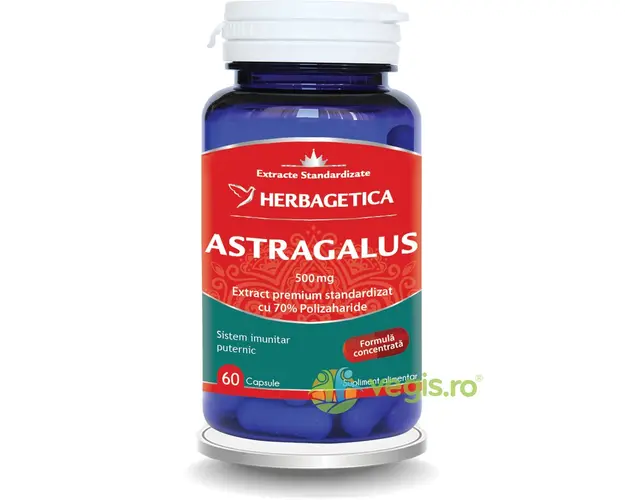Astragalus 500mg cu 70% Polizaharide 60cps