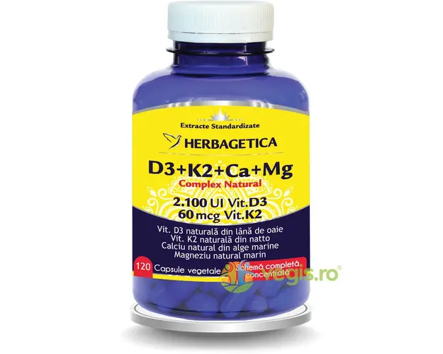 Complex Natural D3+K2+CA+MG 120cps