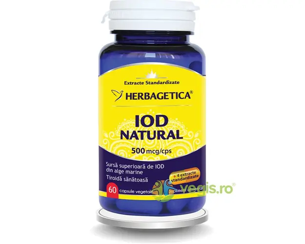 Iod Natural 500mcg 60cps