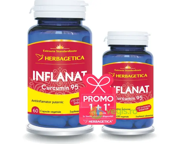 Pachet Inflanat Curcumin 95 60cps+10cps