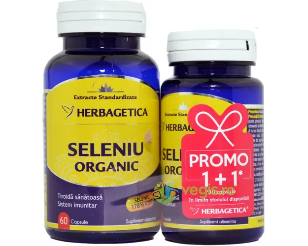 Pachet Seleniu Organic 60cps+30cps