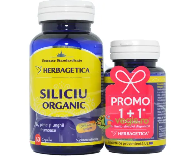 Pachet Siliciu Organic 60cps+10cps