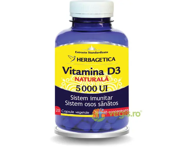 Vitamina D3 Naturala 5000 U.I 120cps