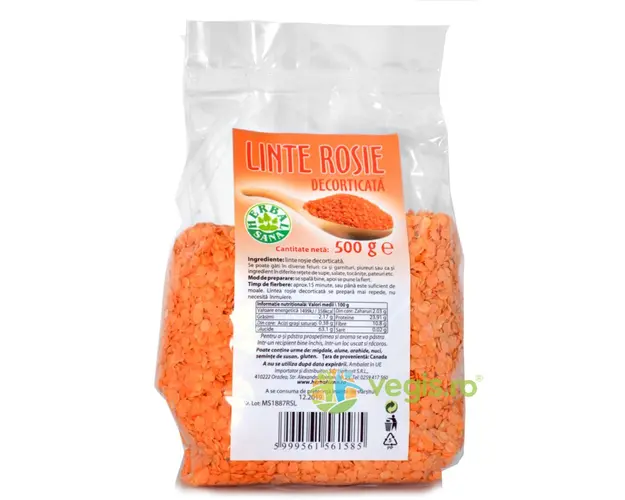 Linte Rosie Decorticata 500g