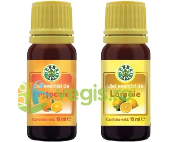 Pachet Ulei Esential de Portocale 10ml + Ulei Esential de Lamaie 10ml