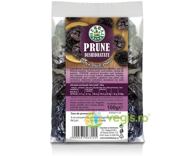 Prune Deshidratate 100g