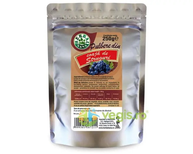 Pulbere din Coaja de Struguri 250g