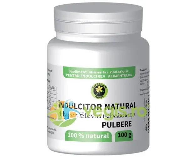 Indulcitor Natural Stevia Rebaudiana Pulbere 100g