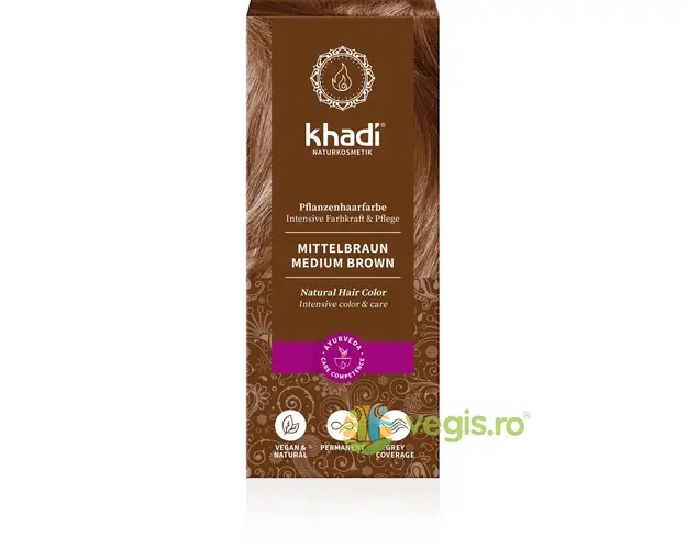 Vopsea de Par Naturala Saten Mediu 100g