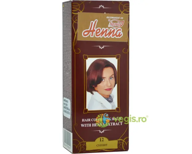 Balsam Colorant pentru Par cu Henna nr.12 Cireasa 75g