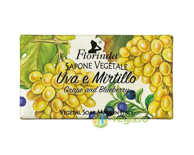 Sapun Vegetal cu Parfum de Struguri si Afine Florinda 100g