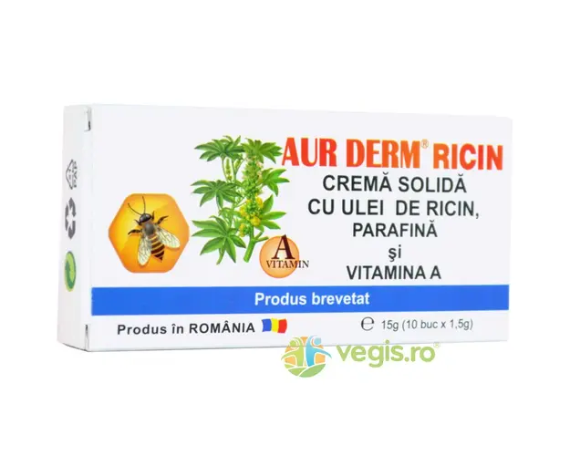 Aur Derm Supozitoare Cu Ulei de Ricin 1.5g x10buc